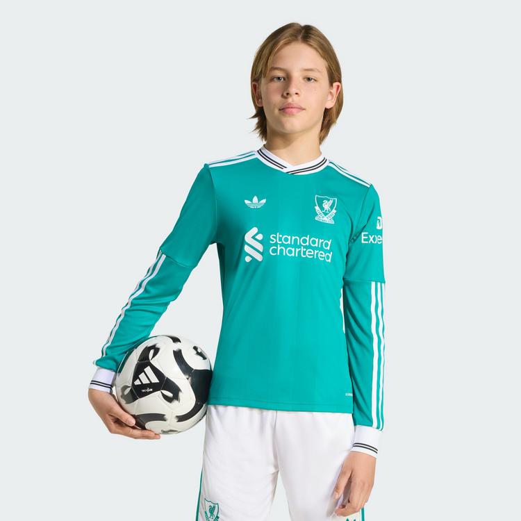 adidas adidas Liverpool FC 25/26 Long Sleeve Kids Trikot Kinder - Sea Green - 1 | SportScheck