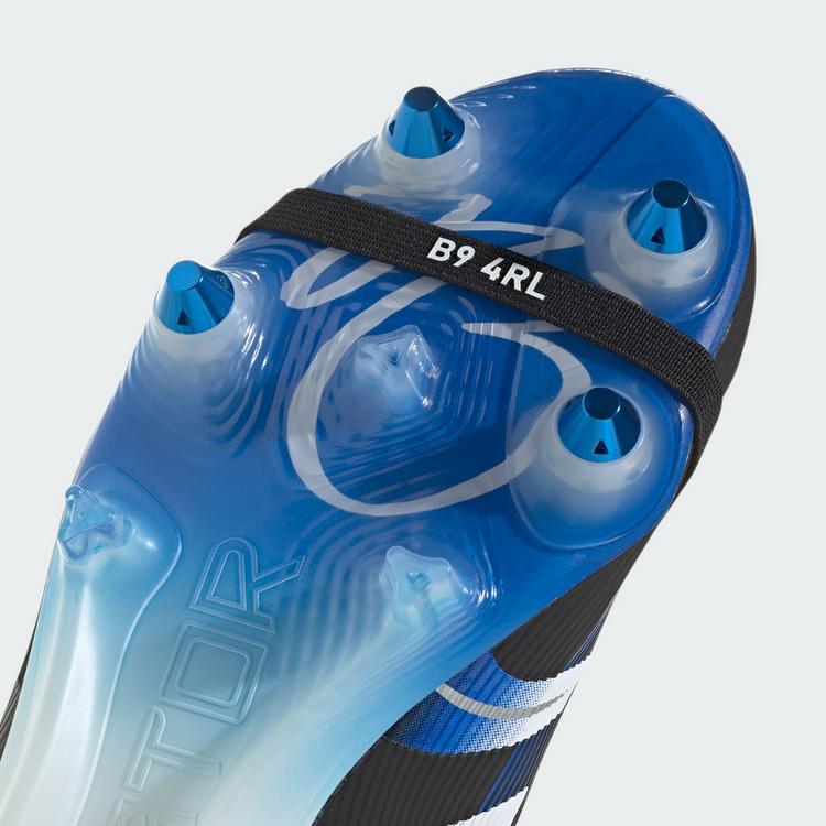 adidas adidas PREDATOR ELITE Fold-Over Tongue SG Fu&szlig;ballschuhe - Core Black / Cloud White / Glow Blue - 5 | SportScheck