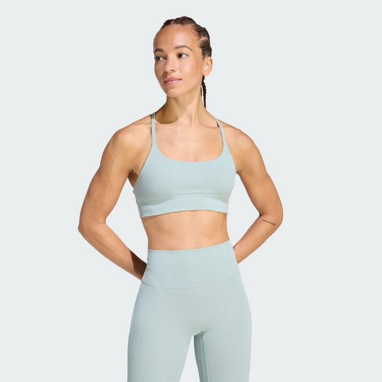 adidas adidas adidas All Me Light Support Rib Bra BH Damen - Wonder Sage - 0 | SportScheck