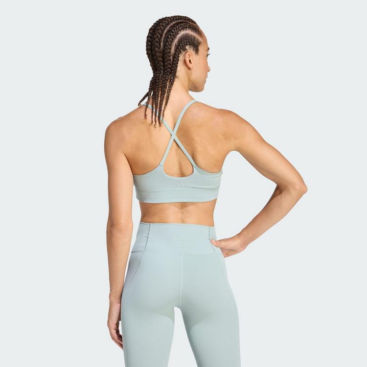 adidas adidas adidas All Me Light Support Rib Bra BH Damen - Wonder Sage - 1 | SportScheck