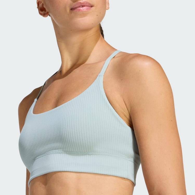 adidas adidas adidas All Me Light Support Rib Bra BH Damen - Wonder Sage - 2 | SportScheck