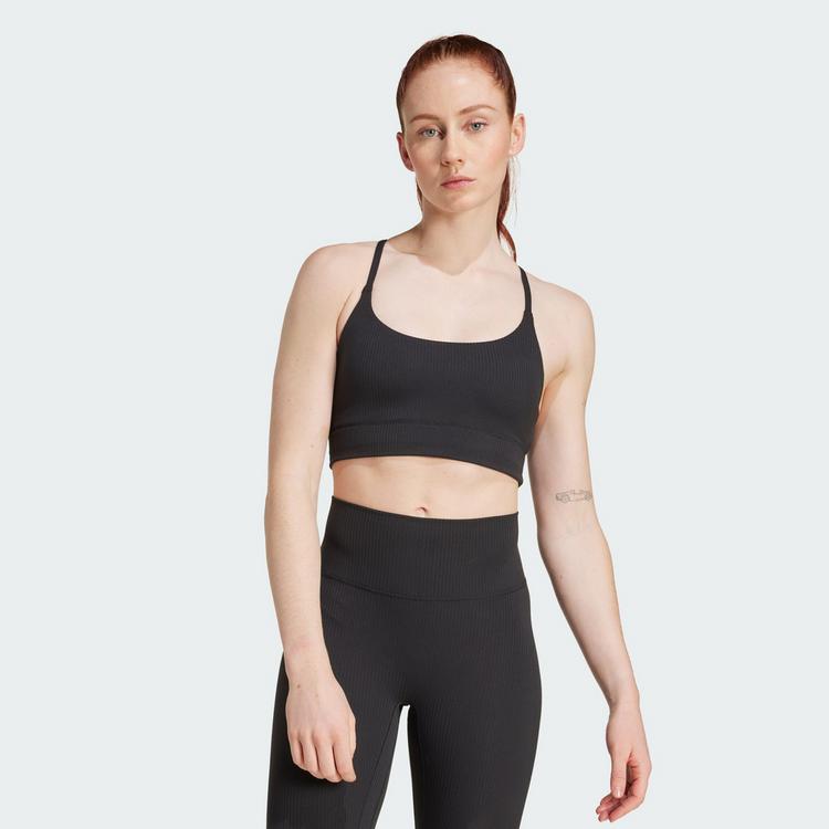 adidas adidas adidas All Me Light Support Rib Bra BH Damen - Black - 0 | SportScheck