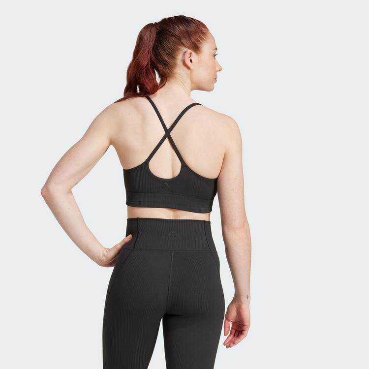 adidas adidas adidas All Me Light Support Rib Bra BH Damen - Black - 1 | SportScheck