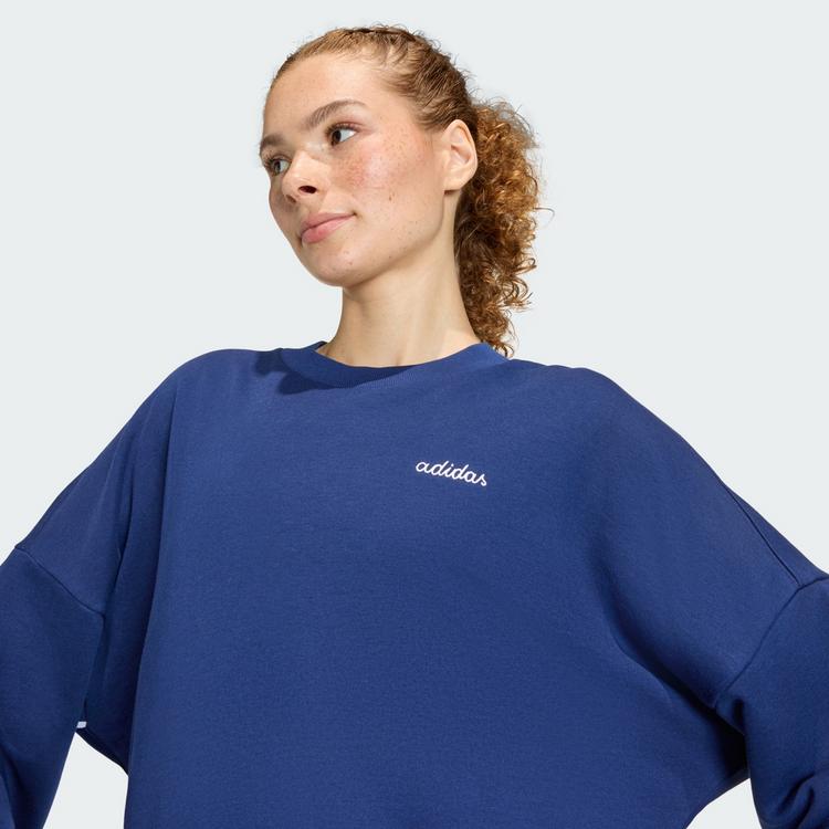 adidas adidas Seasonal Essentials Colorpop Sweatshirt Sweatshirt Damen - Dark Blue / White - 0 | SportScheck