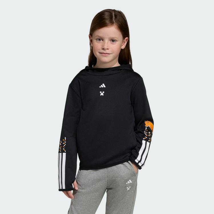 adidas adidas ADIDAS MINECRAFT TRAINING 3-STREIFEN Hoodie Kinder - Black - 0 | SportScheck