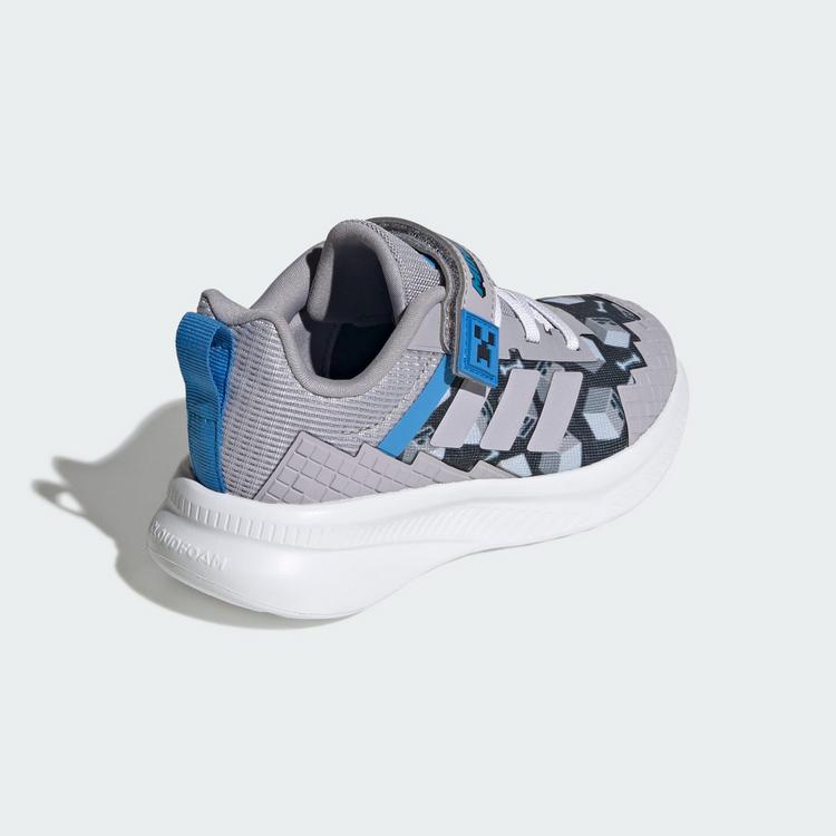 adidas adidas ADIDAS MINECRAFT FORTARUN 4.0 SCHUHE Sneaker Kinder - Glory Grey / Glory Grey / Lucid Ray Blue - 4 | SportScheck
