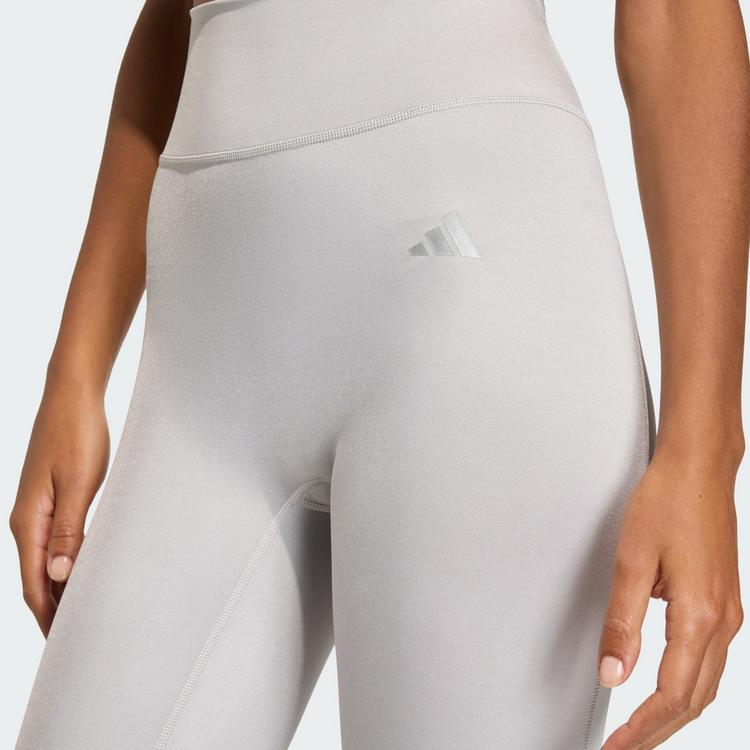 adidas adidas Optime Essentials Workout Shine Tights Damen - Grey Two - 0 | SportScheck