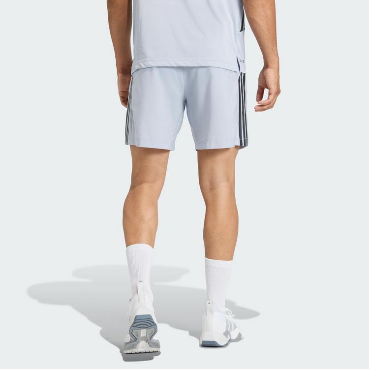 adidas adidas TECH ESSENTIALS WORKOUT 3-STREIFEN Funktionsshorts Herren - Halo Silver - 1 | SportScheck