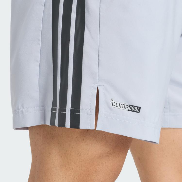 adidas adidas TECH ESSENTIALS WORKOUT 3-STREIFEN Funktionsshorts Herren - Halo Silver - 0 | SportScheck