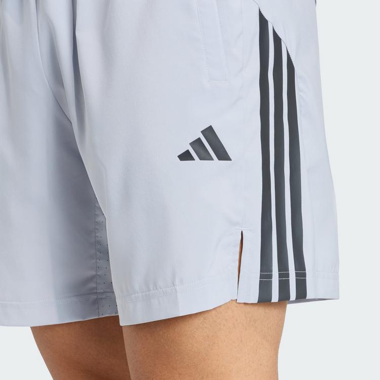 adidas adidas TECH ESSENTIALS WORKOUT 3-STREIFEN Funktionsshorts Herren - Halo Silver - 1 | SportScheck