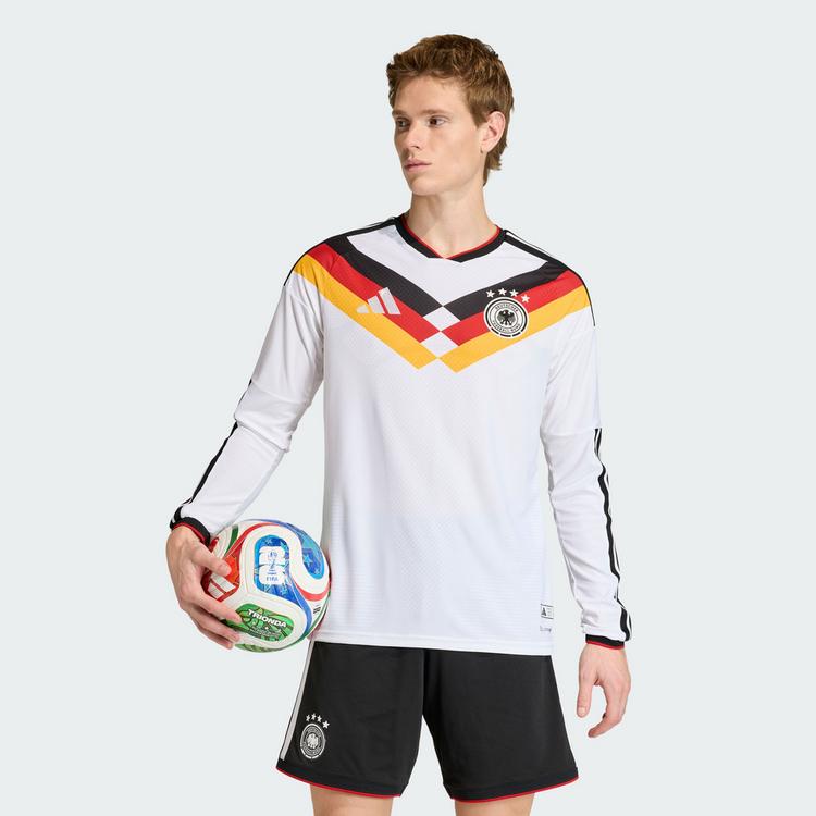 adidas adidas Deutschland 26 Authentic lang&auml;rmeliges Trikot Herren - White - 1 | SportScheck