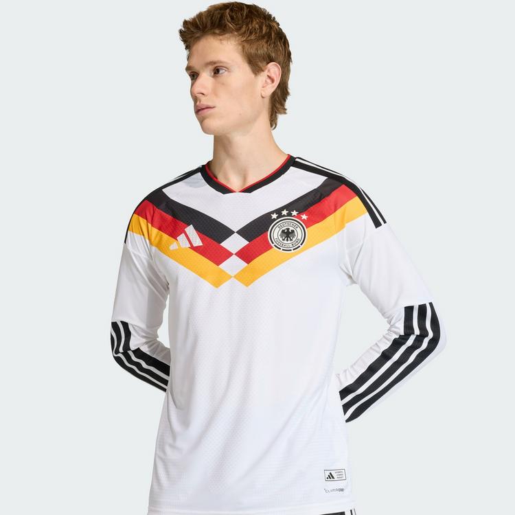 adidas adidas Deutschland 26 Authentic lang&auml;rmeliges Trikot Herren - White - 2 | SportScheck