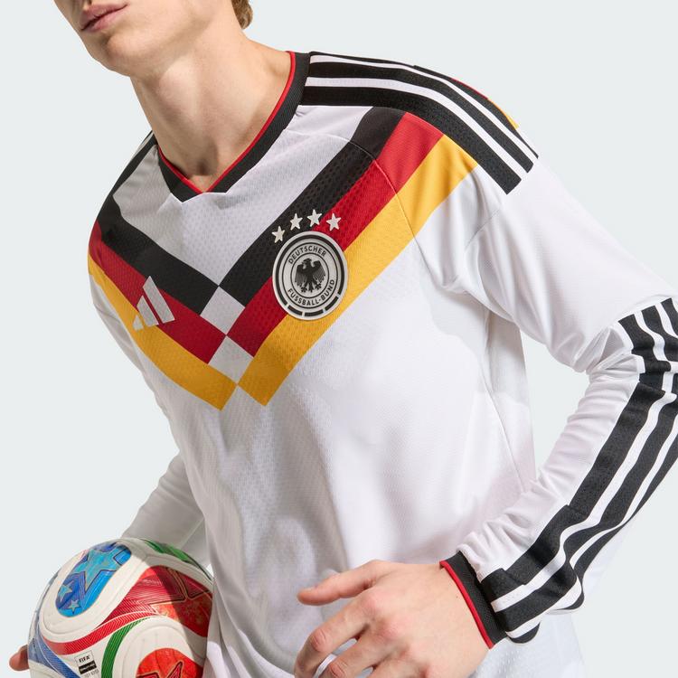 adidas adidas Deutschland 26 Authentic lang&auml;rmeliges Trikot Herren - White - 4 | SportScheck