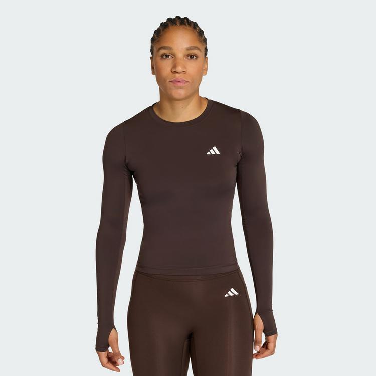 adidas adidas PrimeLift Essentials Workout Contour Funktionsshirt Damen - Aurora Coffee - 0 | SportScheck