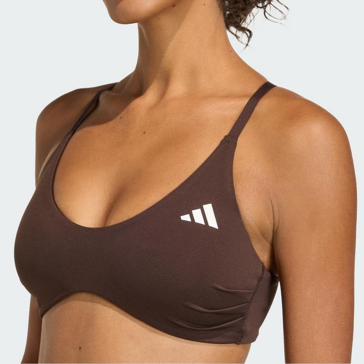 adidas adidas Leicht st&uuml;tzender Optime Essentials BH Damen - Aurora Coffee Met. - 1 | SportScheck