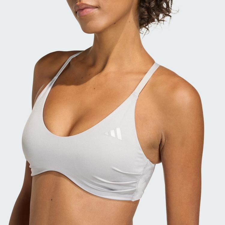 adidas adidas Optime Essentials Workout Shine BH mit BH Damen - Grey Two - 1 | SportScheck