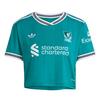 adidas FC Liverpool 25/26 K&uuml;rzer geschnittenes Croptop Damen - Sea Green