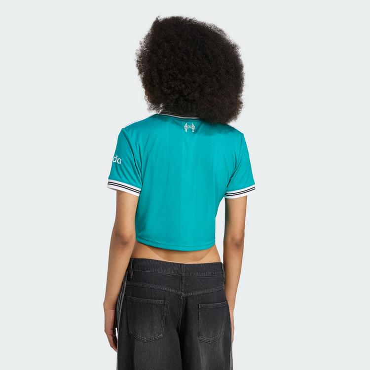 adidas adidas FC Liverpool 25/26 K&uuml;rzer geschnittenes Croptop Damen - Sea Green - 2 | SportScheck
