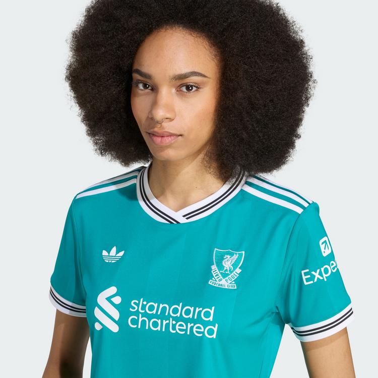 adidas adidas FC Liverpool 25/26 K&uuml;rzer geschnittenes Croptop Damen - Sea Green - 2 | SportScheck