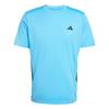 adidas TECH ESSENTIALS WORKOUT 3-STREIFEN Funktionsshirt Herren - Lucid Aquamarine