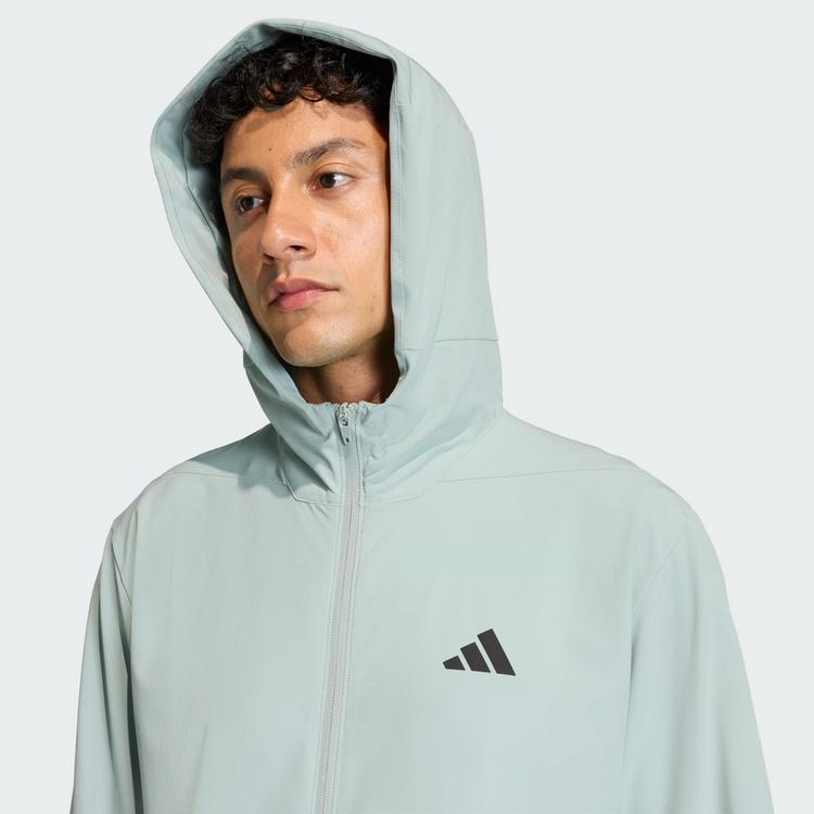 adidas adidas D4T WORKOUT-HOODIE MIT DURCHGEHENDEM Sweatshirt Herren - Wonder Sage - 0 | SportScheck