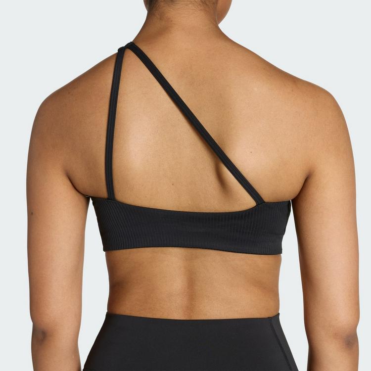 adidas adidas Optime Workout Rib One-Shoulder-BH mit BH Damen - Black - 1 | SportScheck