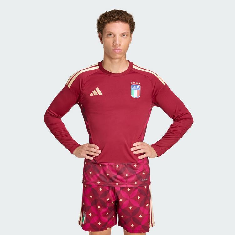 adidas adidas Italien 26 Torwart-Heimtrikot, Trikot Herren - Team Coll Burgundy 2 - 1 | SportScheck