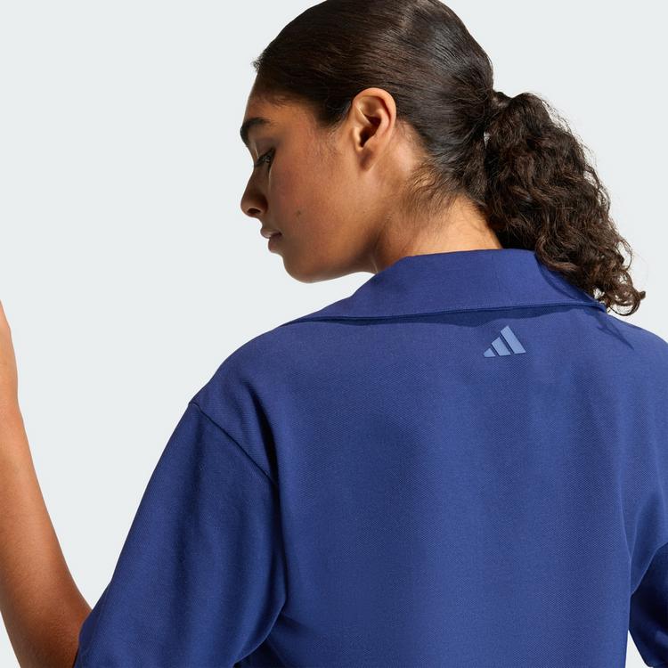 adidas adidas Seasonal Essentials Colorpop Poloshirt Langarmshirt Damen - Dark Blue / White - 1 | SportScheck