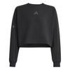 adidas FUTURE ICONS 3 STRIPES CROPPED Sweatshirt Kinder - Black / Black