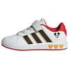 adidas adidas Disney Micky Maus Grand Court Sneaker Kinder - Cloud White / Core Black / Bold Gold