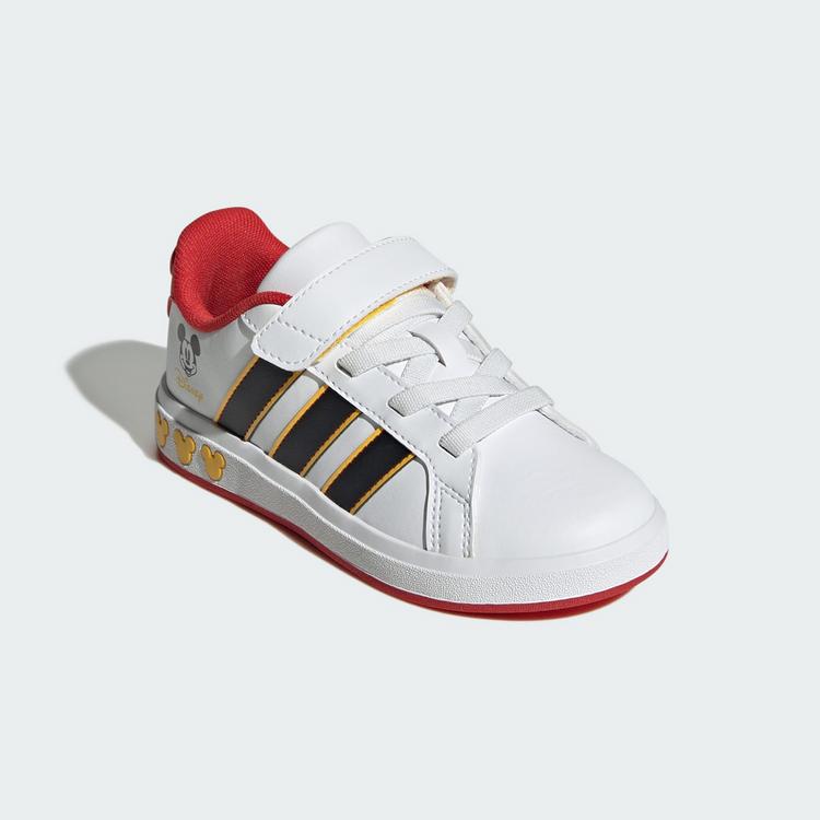 adidas adidas adidas Disney Micky Maus Grand Court Sneaker Kinder - Cloud White / Core Black / Bold Gold - 3 | SportScheck