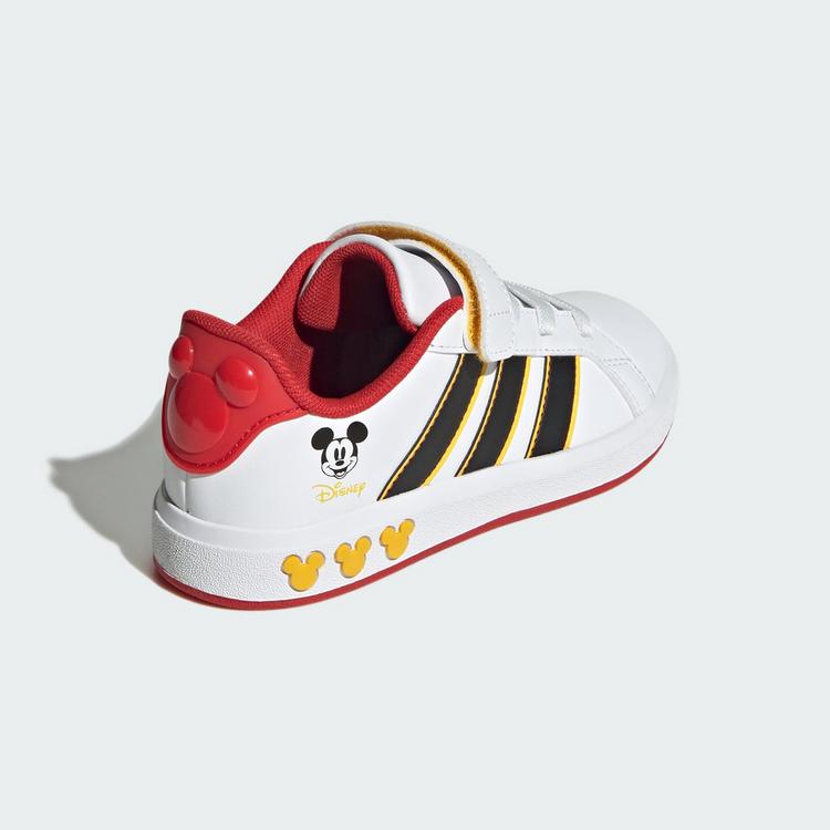 adidas adidas adidas Disney Micky Maus Grand Court Sneaker Kinder - Cloud White / Core Black / Bold Gold - 4 | SportScheck