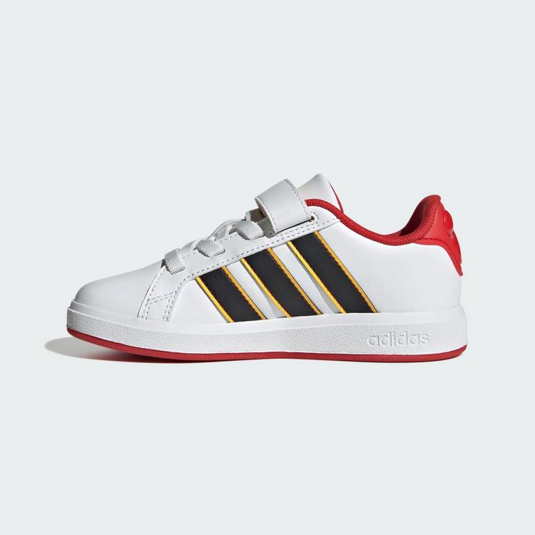 adidas adidas adidas Disney Micky Maus Grand Court Sneaker Kinder - Cloud White / Core Black / Bold Gold - 5 | SportScheck
