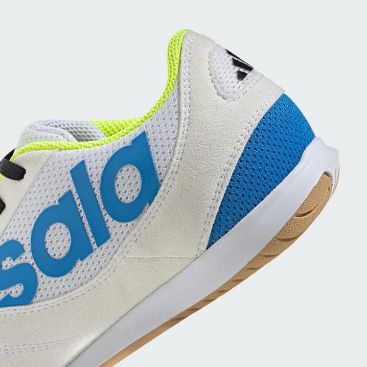 adidas adidas TOP SALA COMPETITION II Kids Fu&szlig;ballschuhe Kinder - Cloud White / Lucid Ray Blue / Solar Yellow - 5 | SportScheck