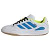 adidas SUPER SALA COMPETITION III Indoor Kids Fu&szlig;ballschuhe Kinder - Cloud White / Lucid Ray Blue / Solar Yellow