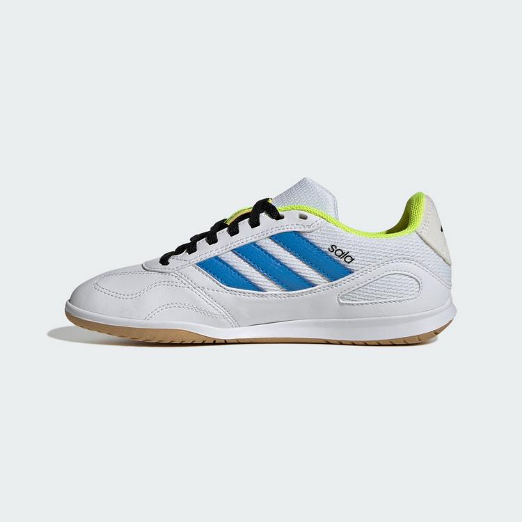 adidas adidas SUPER SALA COMPETITION III Indoor Kids Fu&szlig;ballschuhe Kinder - Cloud White / Lucid Ray Blue / Solar Yellow - 4 | SportScheck