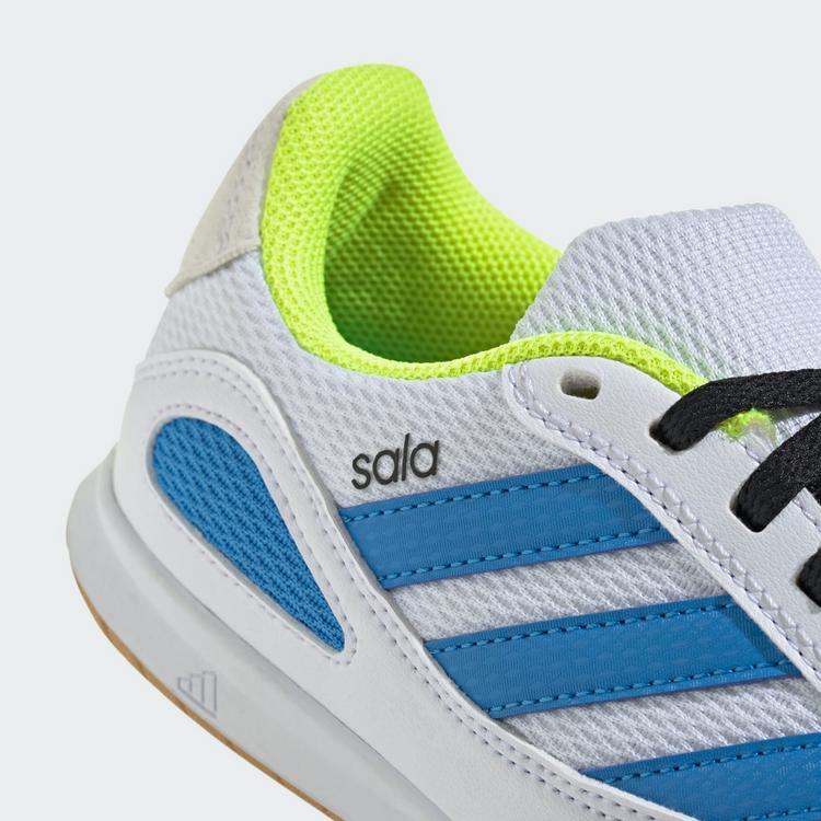 adidas adidas SUPER SALA COMPETITION III Indoor Kids Fu&szlig;ballschuhe Kinder - Cloud White / Lucid Ray Blue / Solar Yellow - 6 | SportScheck