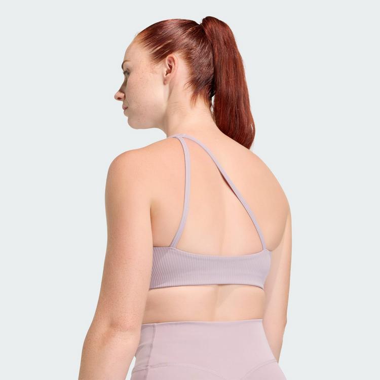 adidas adidas Optime Workout Rib One-Shoulder-BH mit BH Damen - Preloved Fig - 2 | SportScheck