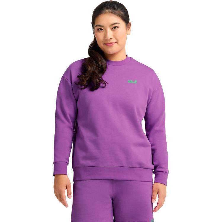 Jack Wolfskin Jack Wolfskin CELEBRATE THE PAW CREWNECK W Fleecepullover Damen - PAW foxglove - 0 | SportScheck