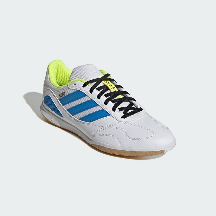 adidas adidas SUPER SALA COMPETITION III Fu&szlig;ballschuhe - Cloud White / Lucid Ray Blue / Solar Yellow - 2 | SportScheck