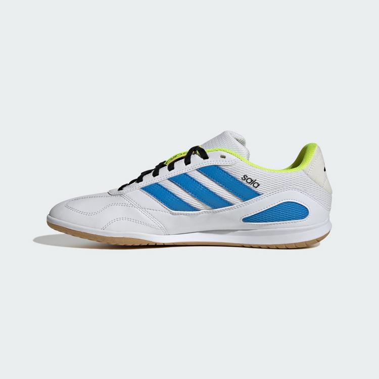 adidas adidas SUPER SALA COMPETITION III Fu&szlig;ballschuhe - Cloud White / Lucid Ray Blue / Solar Yellow - 4 | SportScheck