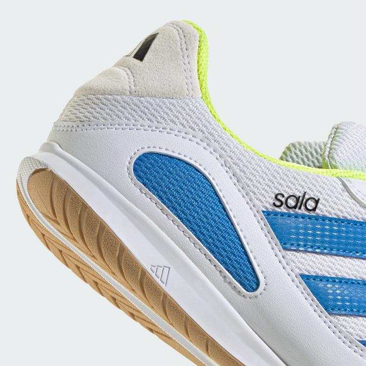 adidas adidas SUPER SALA COMPETITION III Fu&szlig;ballschuhe - Cloud White / Lucid Ray Blue / Solar Yellow - 5 | SportScheck
