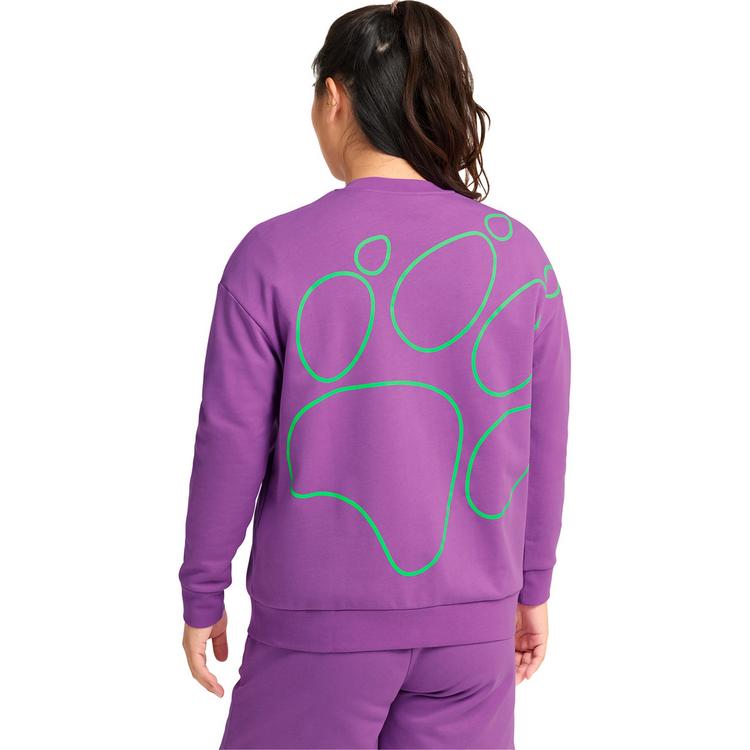 Jack Wolfskin Jack Wolfskin CELEBRATE THE PAW CREWNECK W Fleecepullover Damen - PAW foxglove - 1 | SportScheck