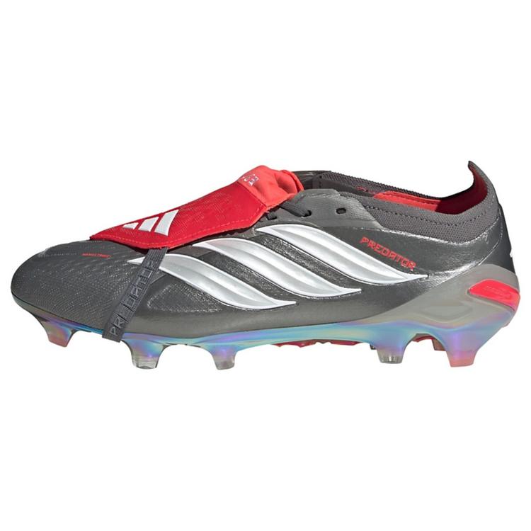 adidas adidas PREDATOR ELITE Fu&szlig;ballschuh mit Fu&szlig;ballschuhe - Iron Metallic / Cloud White / Lucid Red - 0 | SportScheck
