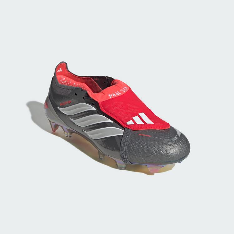 adidas adidas PREDATOR ELITE Fu&szlig;ballschuh mit Fu&szlig;ballschuhe - Iron Metallic / Cloud White / Lucid Red - 2 | SportScheck