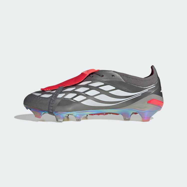 adidas adidas PREDATOR ELITE Fu&szlig;ballschuh mit Fu&szlig;ballschuhe - Iron Metallic / Cloud White / Lucid Red - 4 | SportScheck