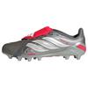 adidas PREDATOR LEAGUE Fold-Over Tongue Fu&szlig;ballschuhe Kinder - Iron Metallic / Zero Metalic / Lucid Red
