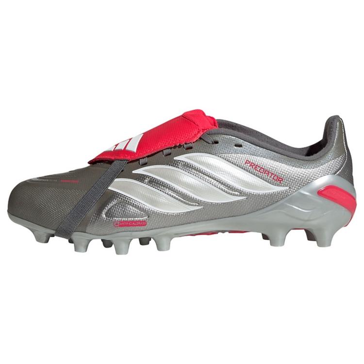 adidas adidas PREDATOR LEAGUE Fold-Over Tongue Fu&szlig;ballschuhe Kinder - Iron Metallic / Zero Metalic / Lucid Red - 0 | SportScheck