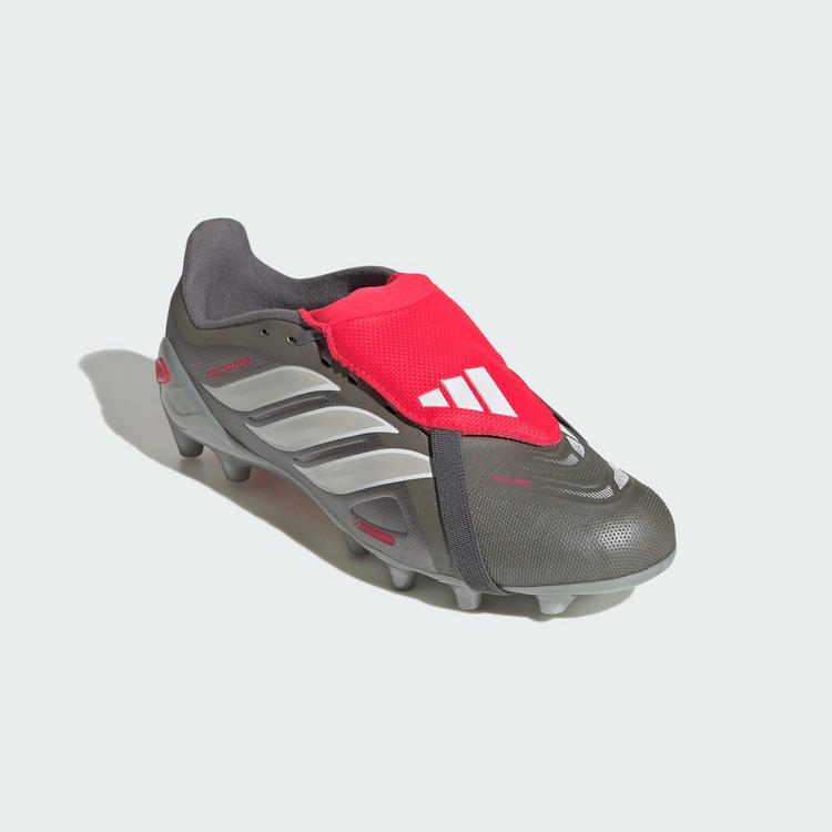 adidas adidas PREDATOR LEAGUE Fold-Over Tongue Fu&szlig;ballschuhe Kinder - Iron Metallic / Zero Metalic / Lucid Red - 2 | SportScheck