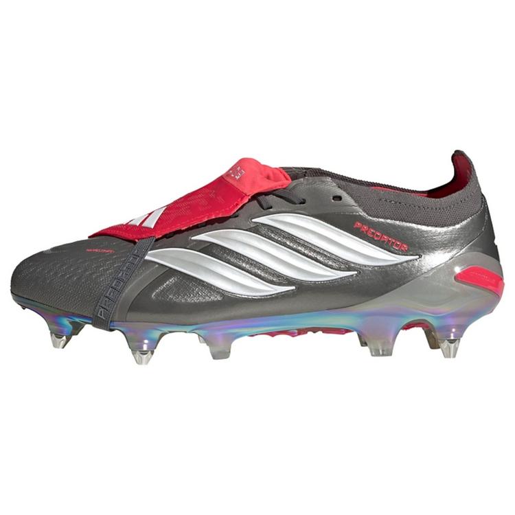 adidas adidas PREDATOR ELITE Fu&szlig;ballschuh mit Fu&szlig;ballschuhe - Iron Metallic / Cloud White / Lucid Red - 0 | SportScheck